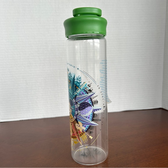 Walt Disney World Discover the Magic Four Parks Compass Glass? Water bottle - Picture 2 of 10
